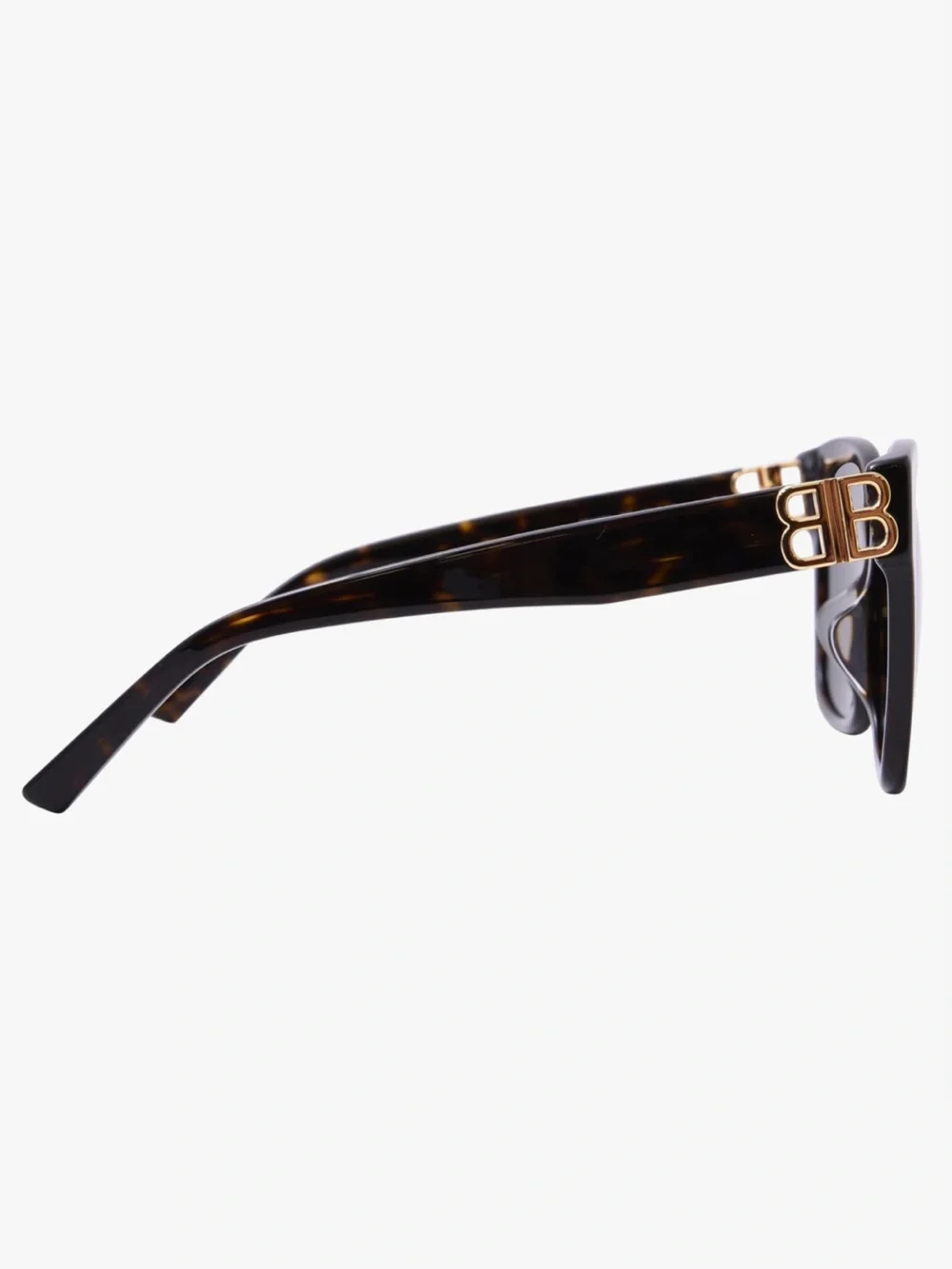 New Balenciaga BB0102SA Square Sunglasses Havana
